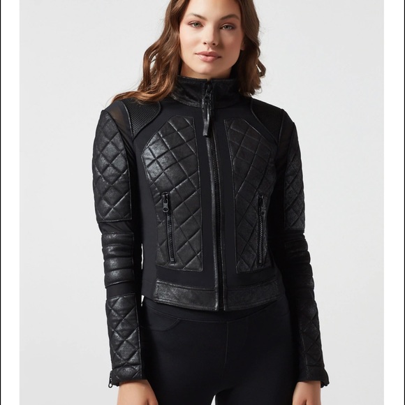 VINTAGE MOTO JACKET - BLANC NOIR - Picture 2 of 16